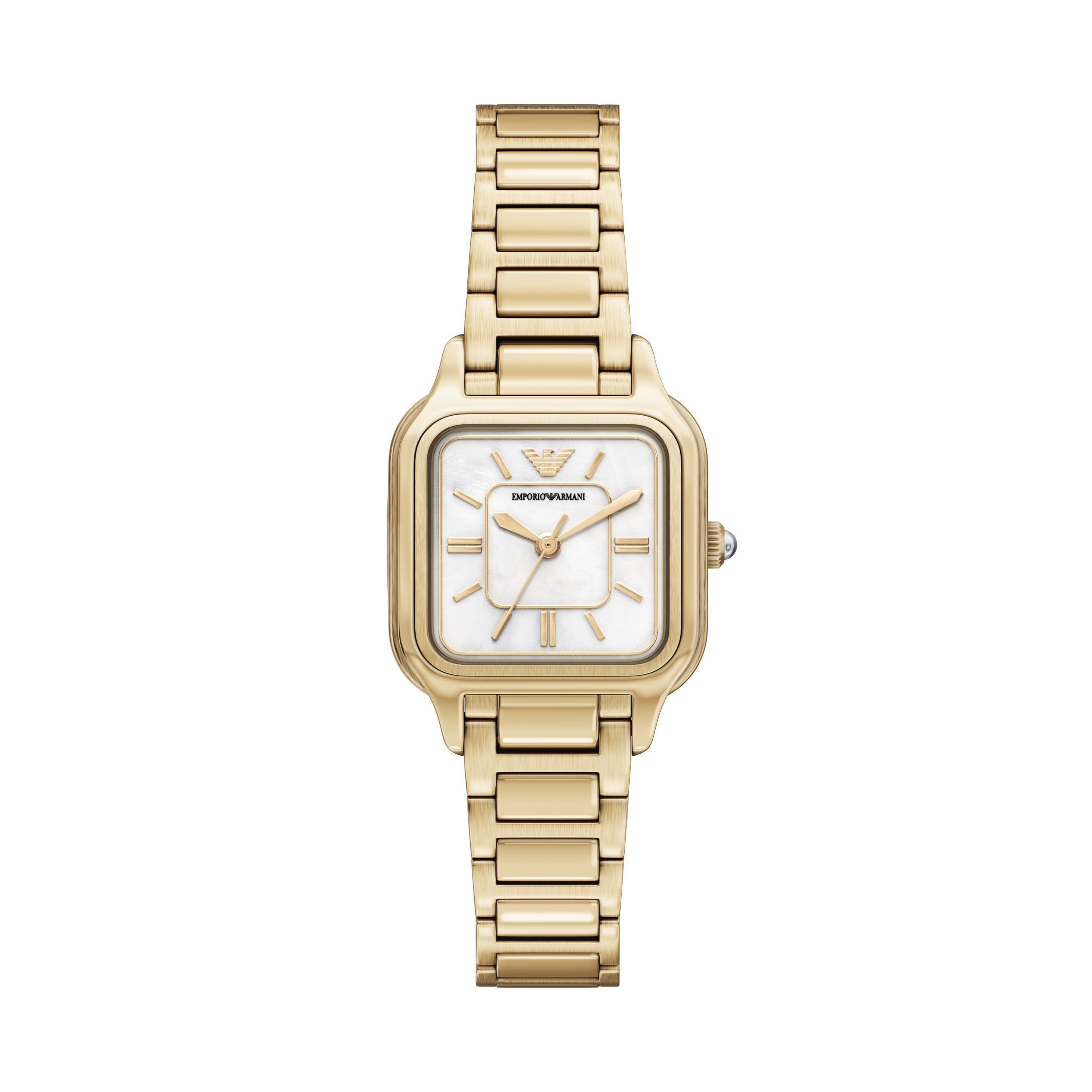 Emporio Armani Quarzuhr AR11744, Armbanduhr, Damenuhr, Edelstahlarmband, analog