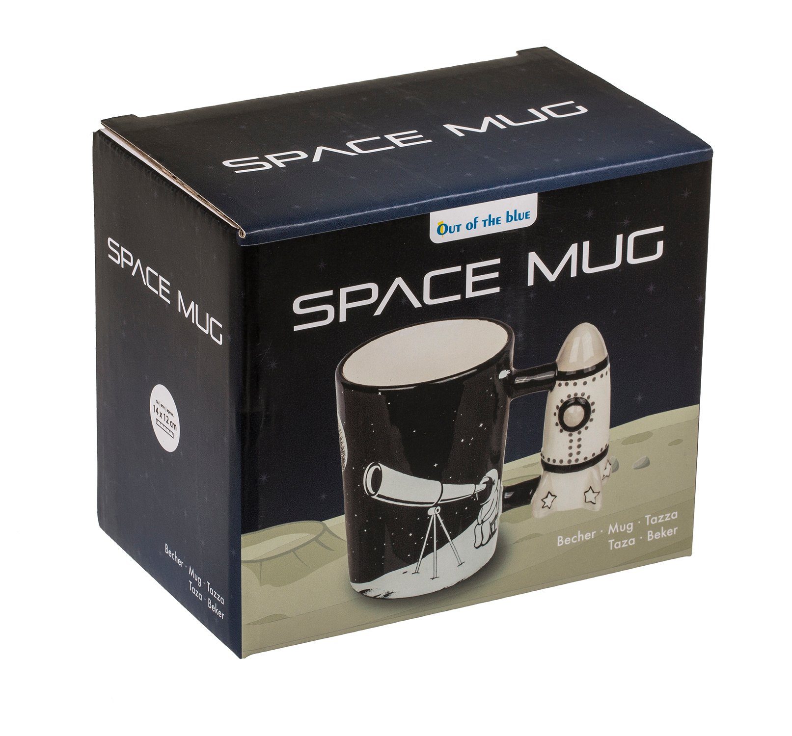 Raketen Tasse Tasse Astronauten Out griff, Space of the mit Blue Mug