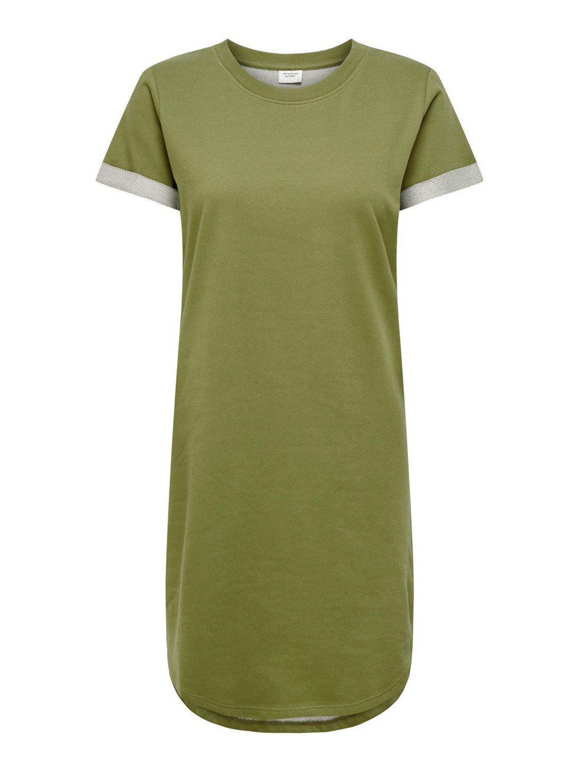 JACQUELINE de YONG Shirtkleid Lockeres Kleid Shirtkleid JDYIVY Rundhals Midi Dress Tunika (lang, 1-tlg) 3606 in Olive