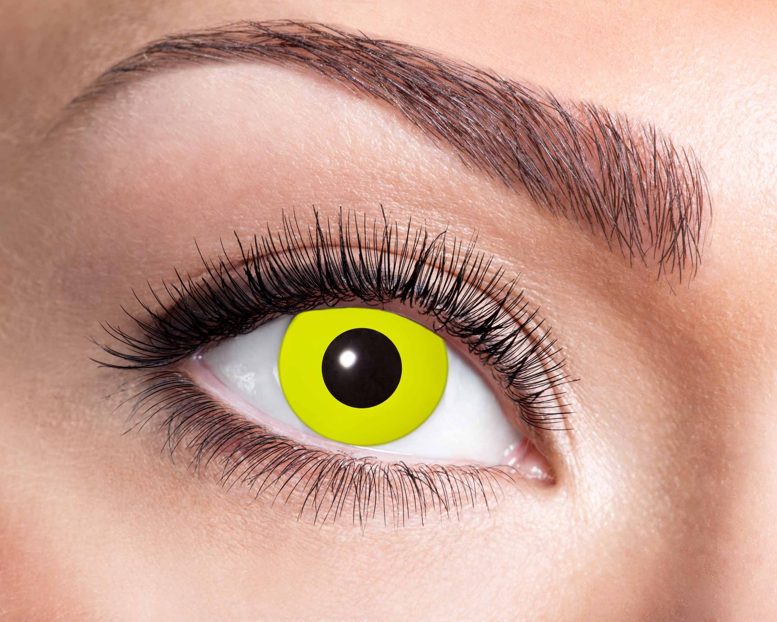 Eyecatcher Farblinsen Yellow Crow Eye Effekt Kontaktlinsen - 606 Kontaktlinsen
