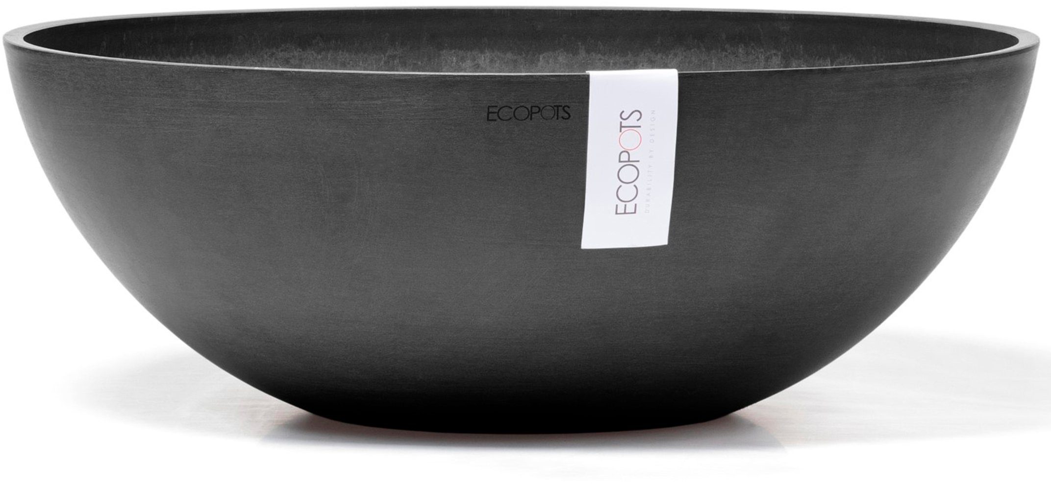 ECOPOTS Blumentopf Vienna 50 Dunkelgrau, für innen und außen: frostsicher, bruchsicher und lichtbeständig