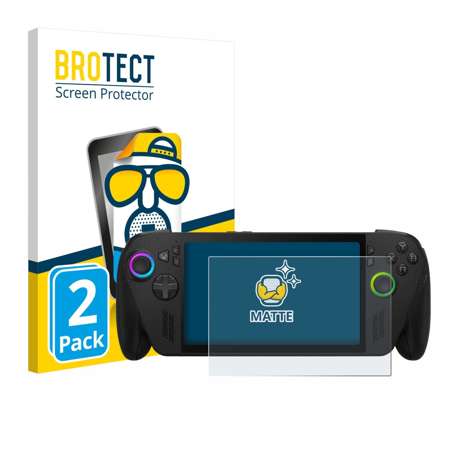 BROTECT Displayschutzfolie Schutzfolie für ASUS ROG Xbox Ally X, 2 Stück, Displayschutz Schutz Folie Matt Entspiegelungsfolie