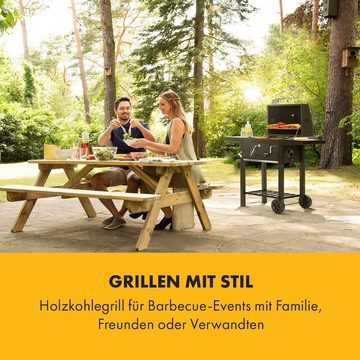 Klarstein Holzkohlegrill Meat Machine, Set, Außenküche Grill Outdoor, Grill Garten BBQ