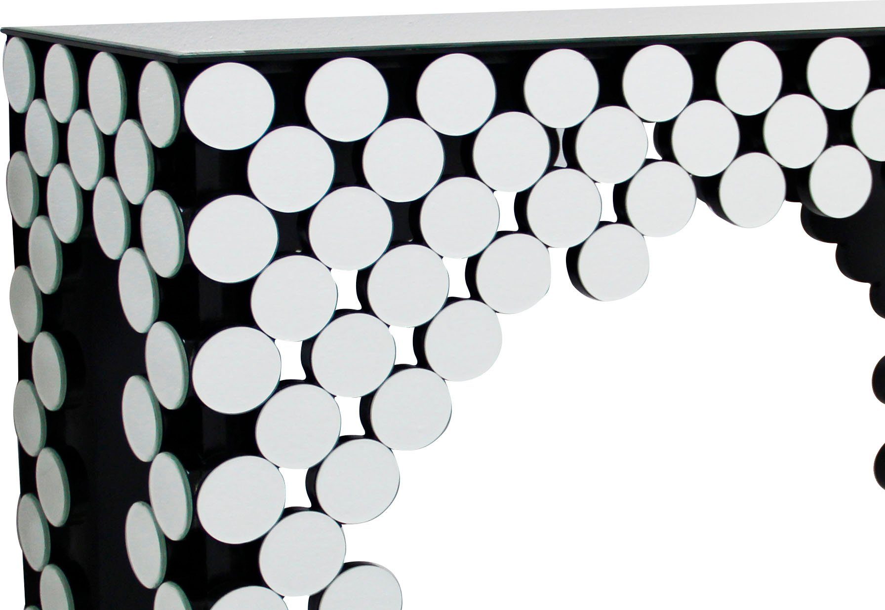 SalesFever Konsolentisch Designer Konsole, verspiegelt, in edler Form und besonderer Optik