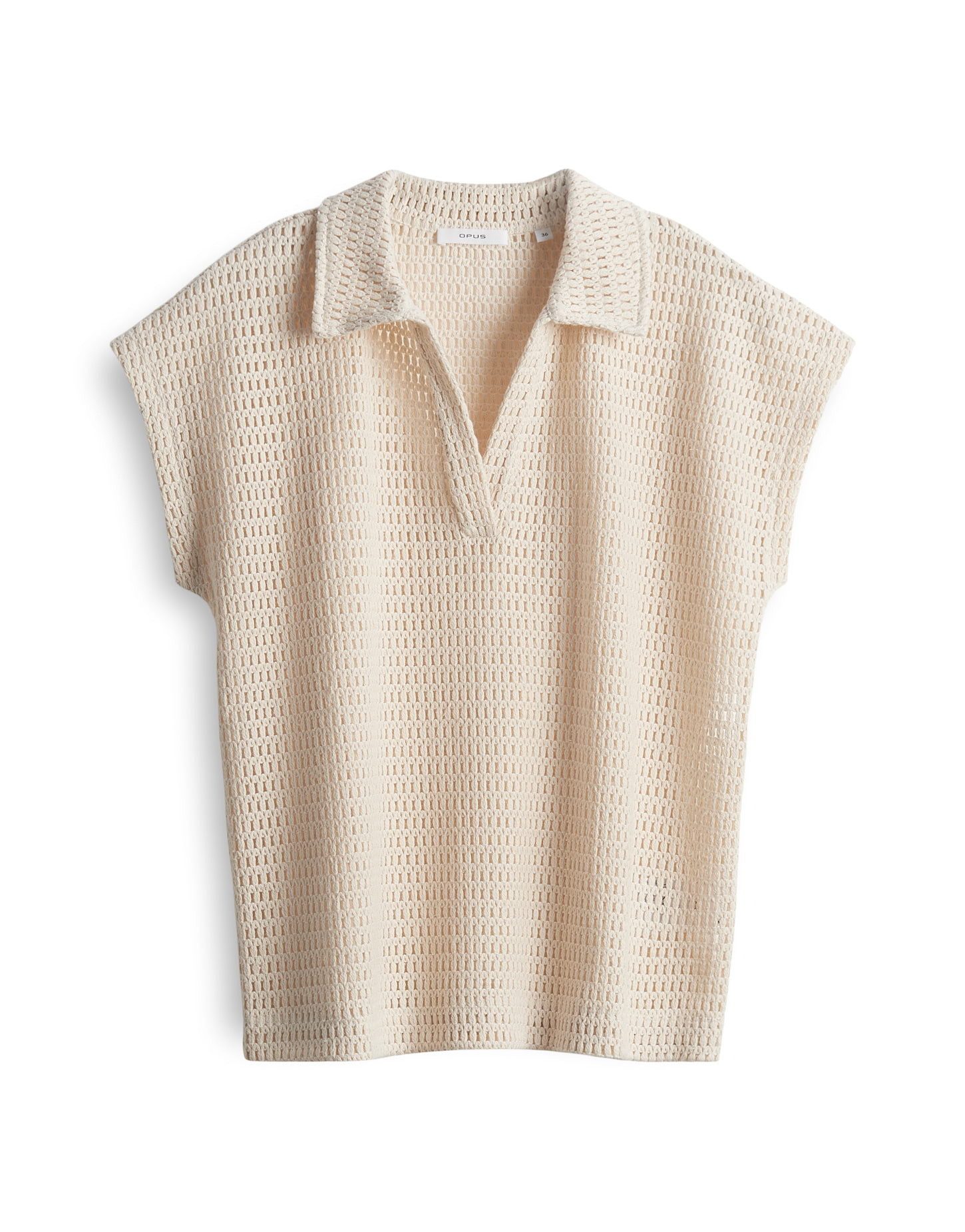 OPUS Poloshirt SOMONA Regular in Crochet Optik