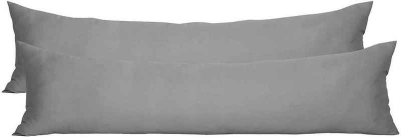 Kissenbezüge, Woltu (2 Stück), 100% Baumwolle mit Reissverschluss, 40x145 cm