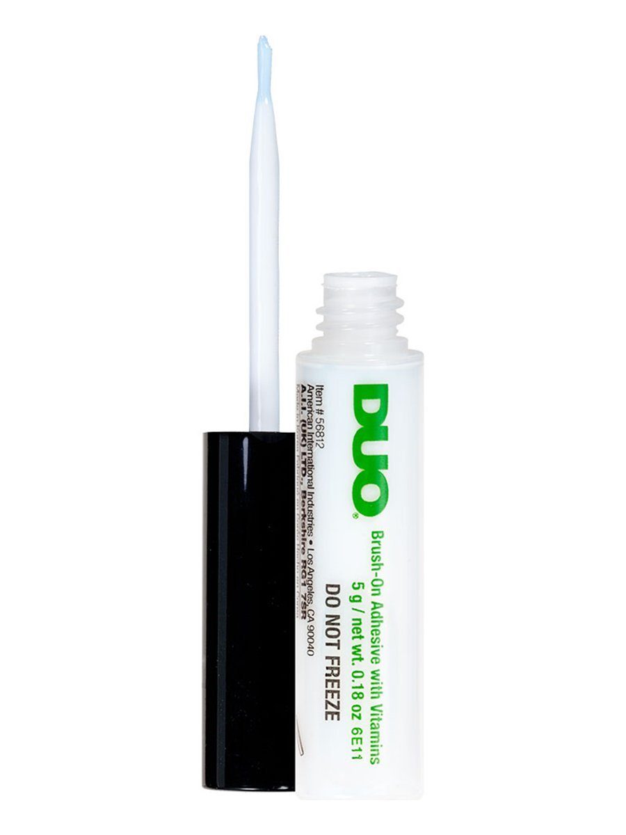 Kryolan GmbH Bandwimpern Duo Brush-On Wimpernkleber, Hochwertiger Wimpernkleber für besten Halt