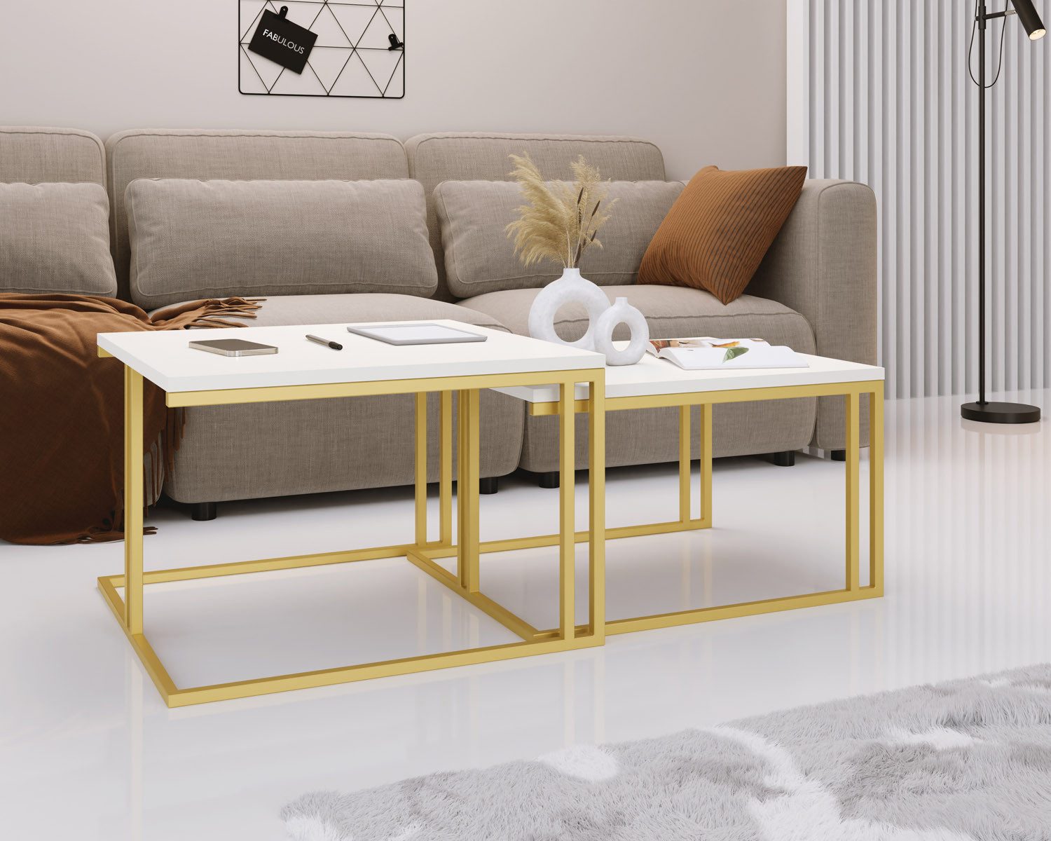 WFL GROUP Couchtisch Virgo (Satztisch Set günstig online kaufen