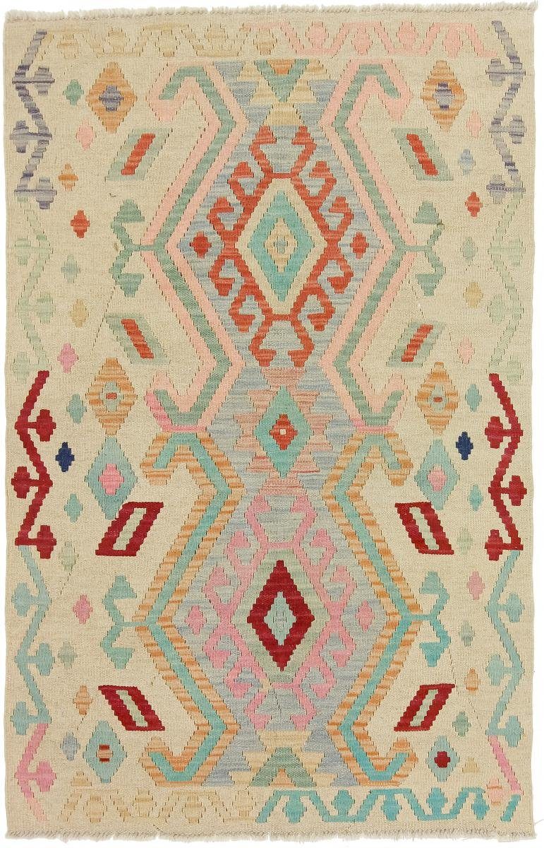 Orientteppich Kelim Afghan Heritage 100x150 Handgewebter Moderner Orientteppich, Nain Trading, rechteckig, Höhe: 3 mm | Kurzflor-Teppiche