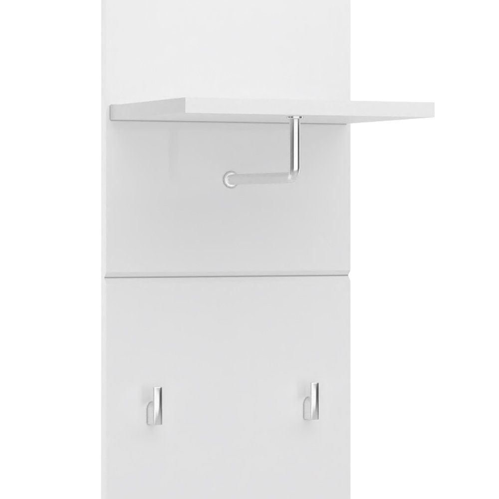 Lomadox Garderobenpaneel MALABO-129, mit Ablage, 1 Kleiderstange, 3 Haken i günstig online kaufen