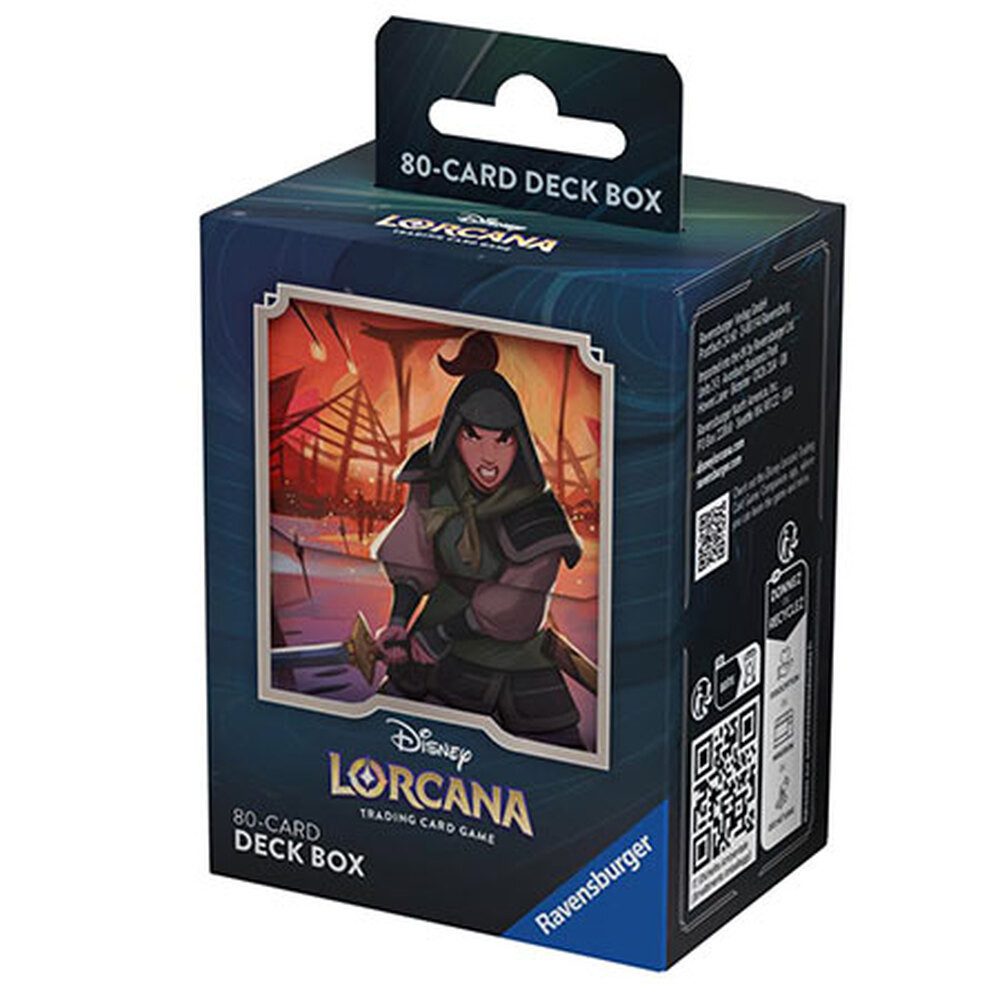 ADC Blackfire Entertainment Spiel, Disney Lorcana: Set 2 - Aufstieg der Flutgestalten: Deckbox Mulan