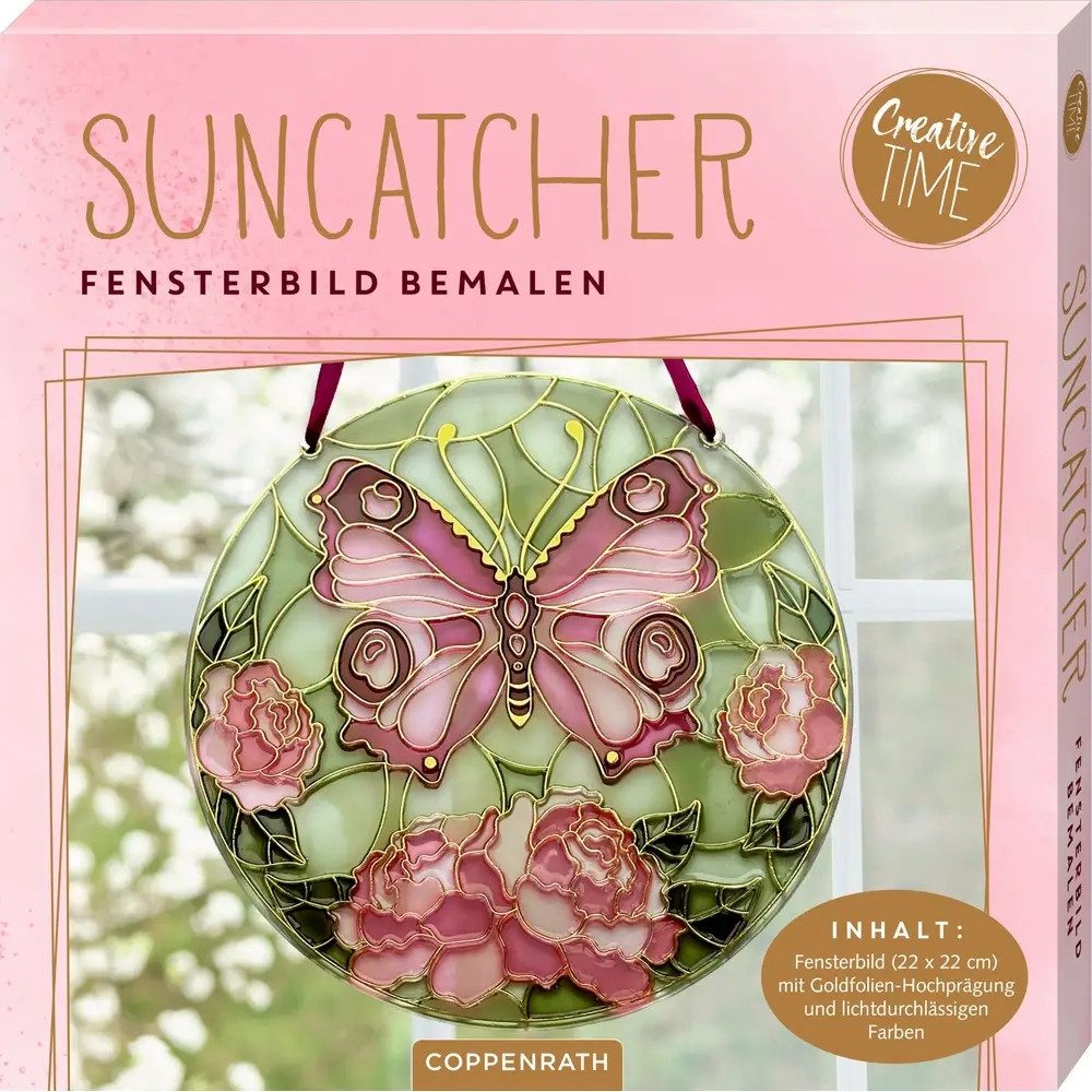 COPPENRATH DIE SPIEGELBURG Bastelnaturmaterial Suncatcher Fensterbild bemalen - Schmetterling