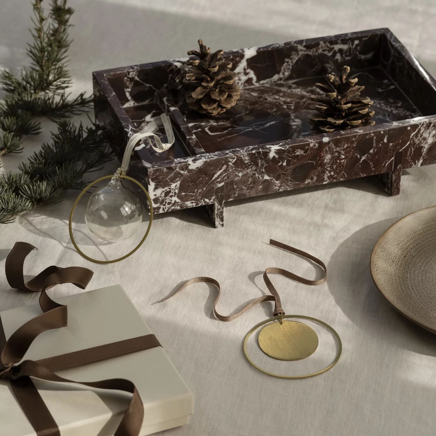 blomus Christbaumschmuck Kitai Glaskugel Transparent 4er Set (4-tlg)