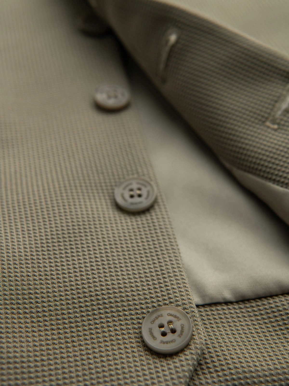 OMBRE Anzugweste Strukturierte Strickweste mit Revers für Herren