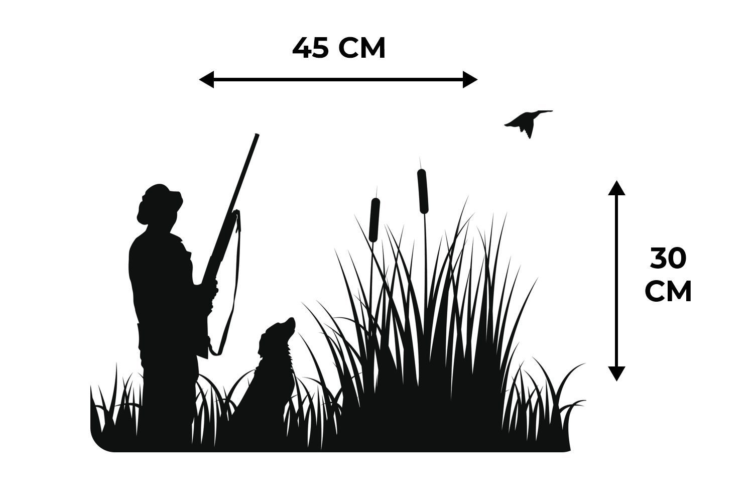 Platzmatte, Schmutzabweisend Tischmatten, Platzdecken, Platzset, der MuchoWow, Platzset, (6-St), Entenjagd, Eine Illustration