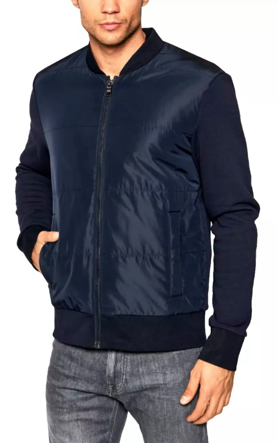 BOSS Hybridjacke Skiles 38 Bomber Blouson Ein vielseitiges Strickteil aus der BOSS BLACK Line