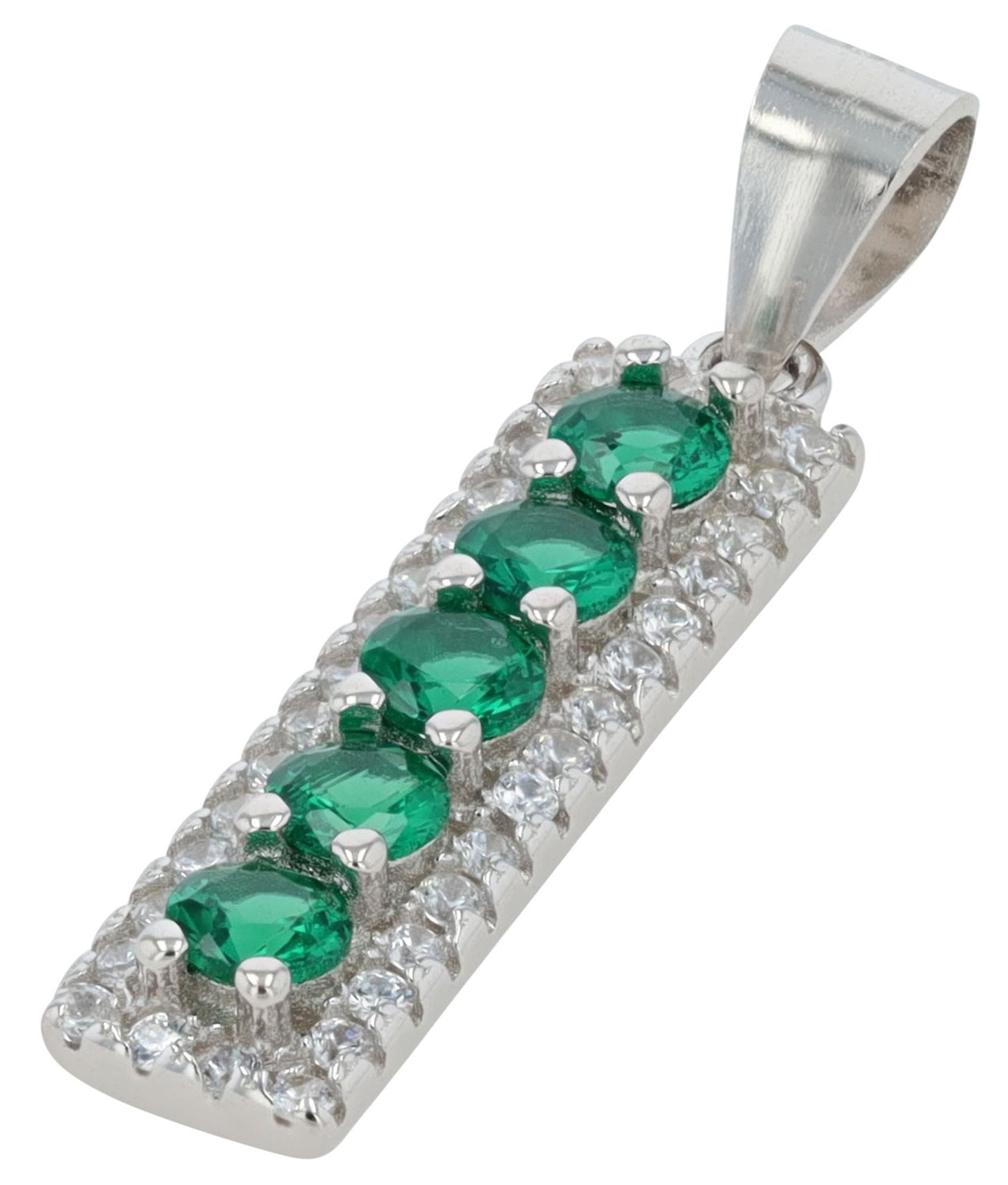 Adelia´s Kettenanhänger Anhänger – Herzanhänger aus 925 Silber mit Zirkonia, Perfekt als Geschenk zum Geburtstag