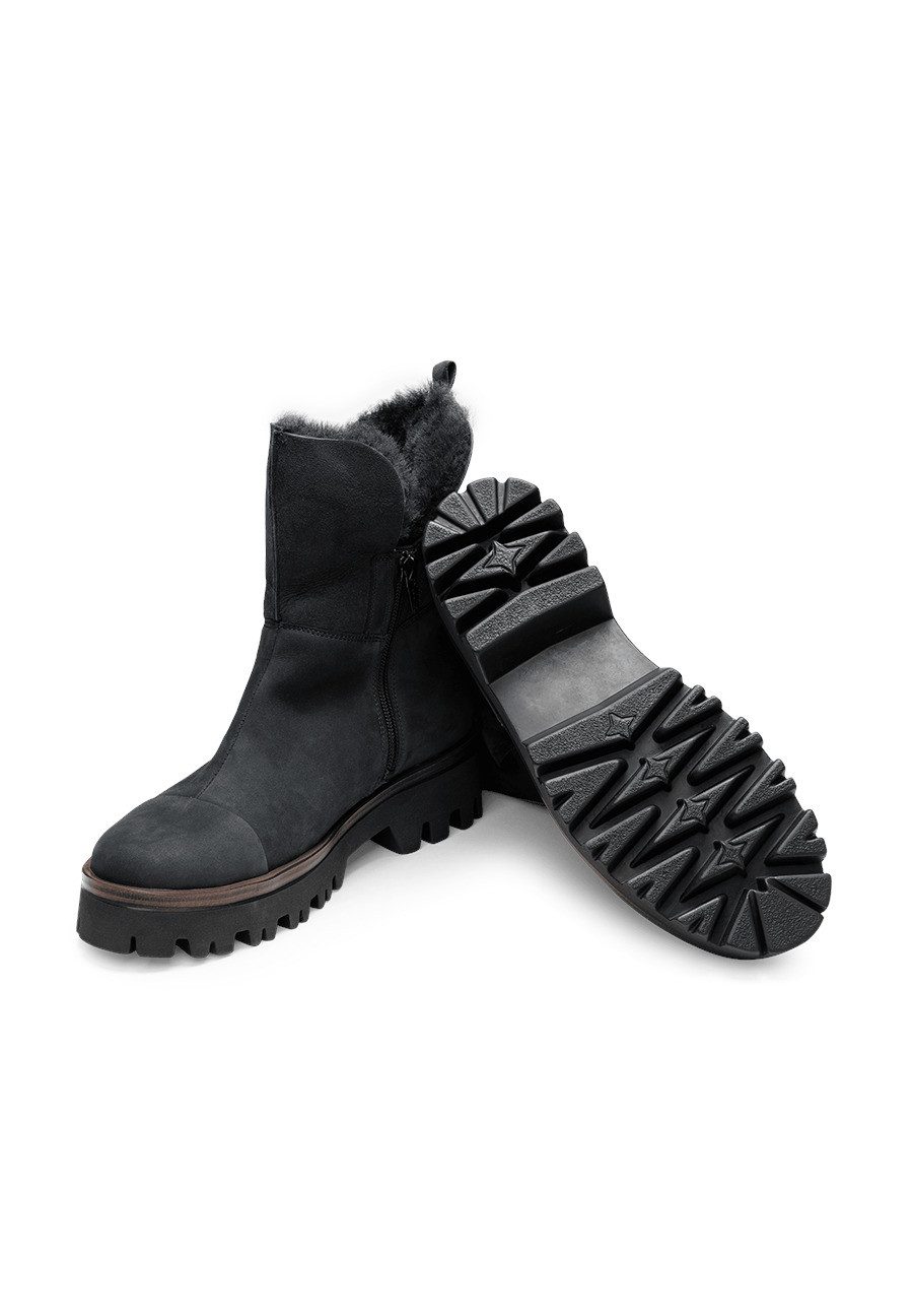 vitaform Damen Stiefeletten Nubukleder Stiefelette