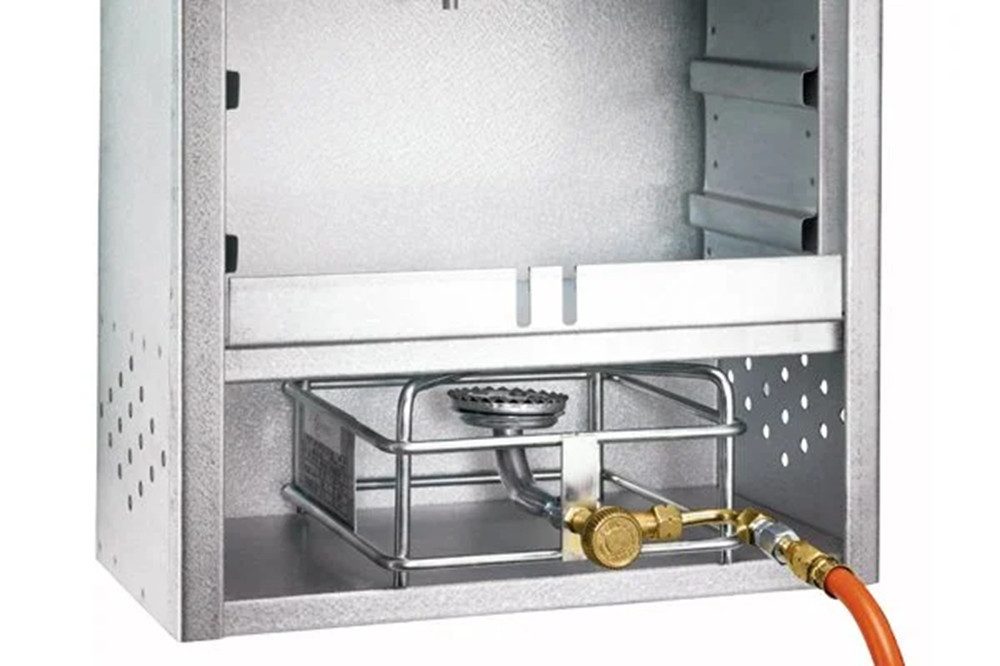Peetz Gaskocher Peetz Gasheizung 2500 Watt mit Schlauch und Regler, (1-St)