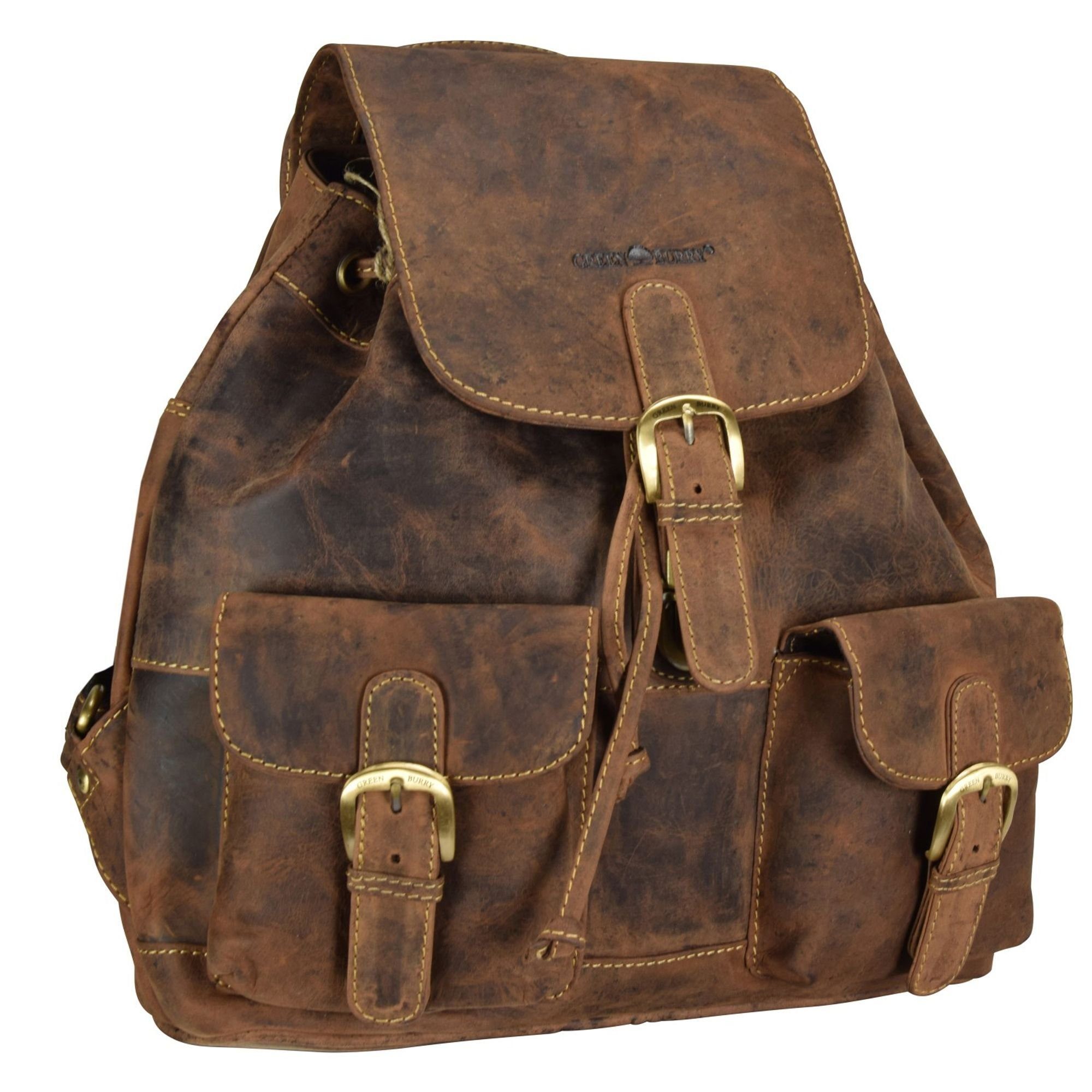 Greenburry Cityrucksack Vintage, Leder günstig online kaufen