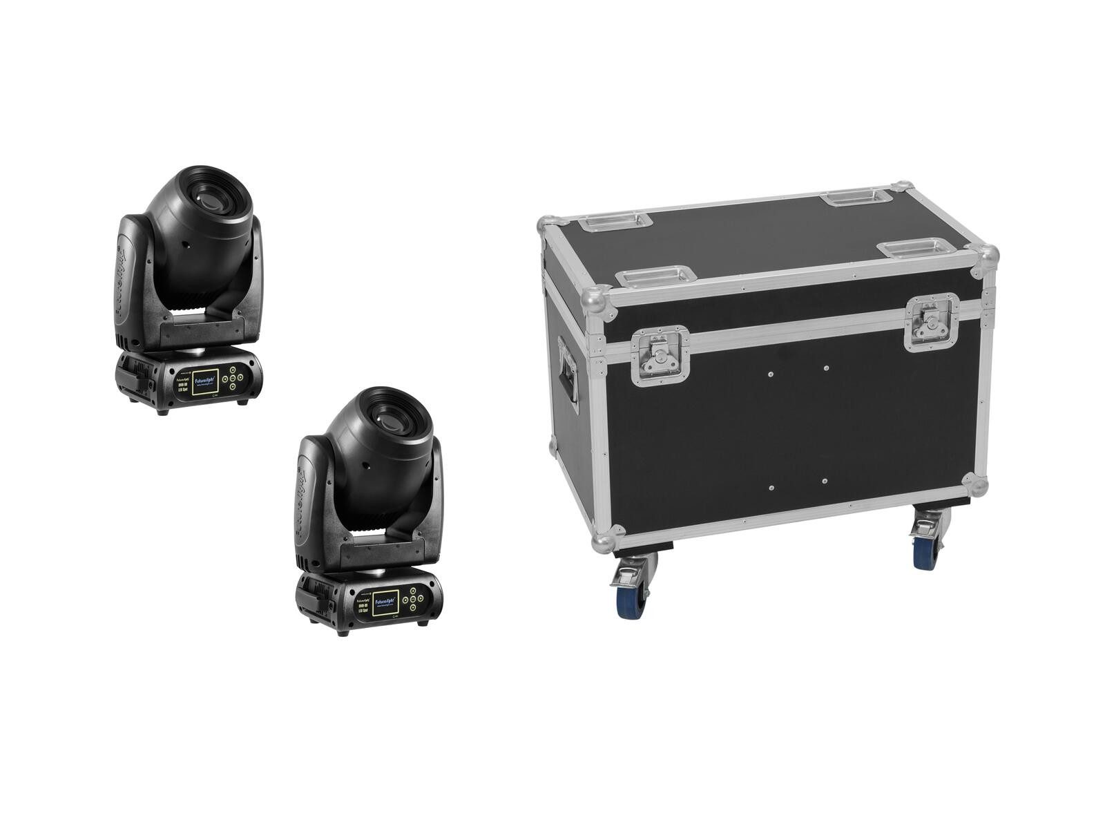 Discolicht EUROLITE Set 2x DMH-80 LED Spot + Case