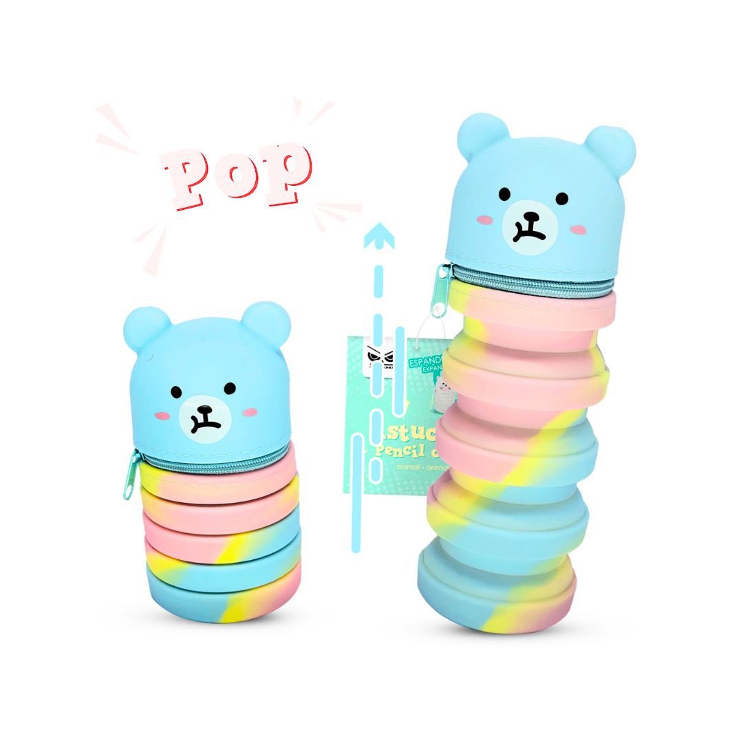 suebidou Schreibgeräteetui Erweiterbares Tier-Etui 'Colorful Bear' günstig online kaufen