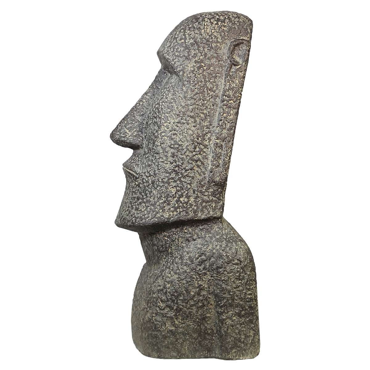 Ursprungsland Dekofigur Handarbeit (1 in Oriental Figur Stein Galerie St), Lavastein Moai Herstellung Osterinsel cm im traditionelle 120