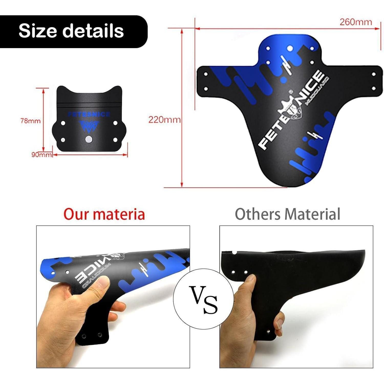 LuxusKollektion Schutzblech Schutzblech Mountainbike Vorne Hinten Gravelbike Fatbike Blau B