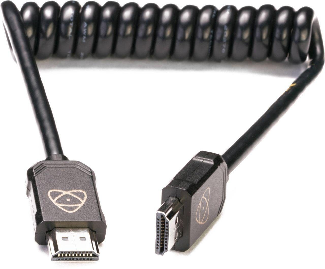 HDMI A Atomos Objektivzubehör Spiralkabel 30-60c A 2.0 HDMI HDMI zu Kabel
