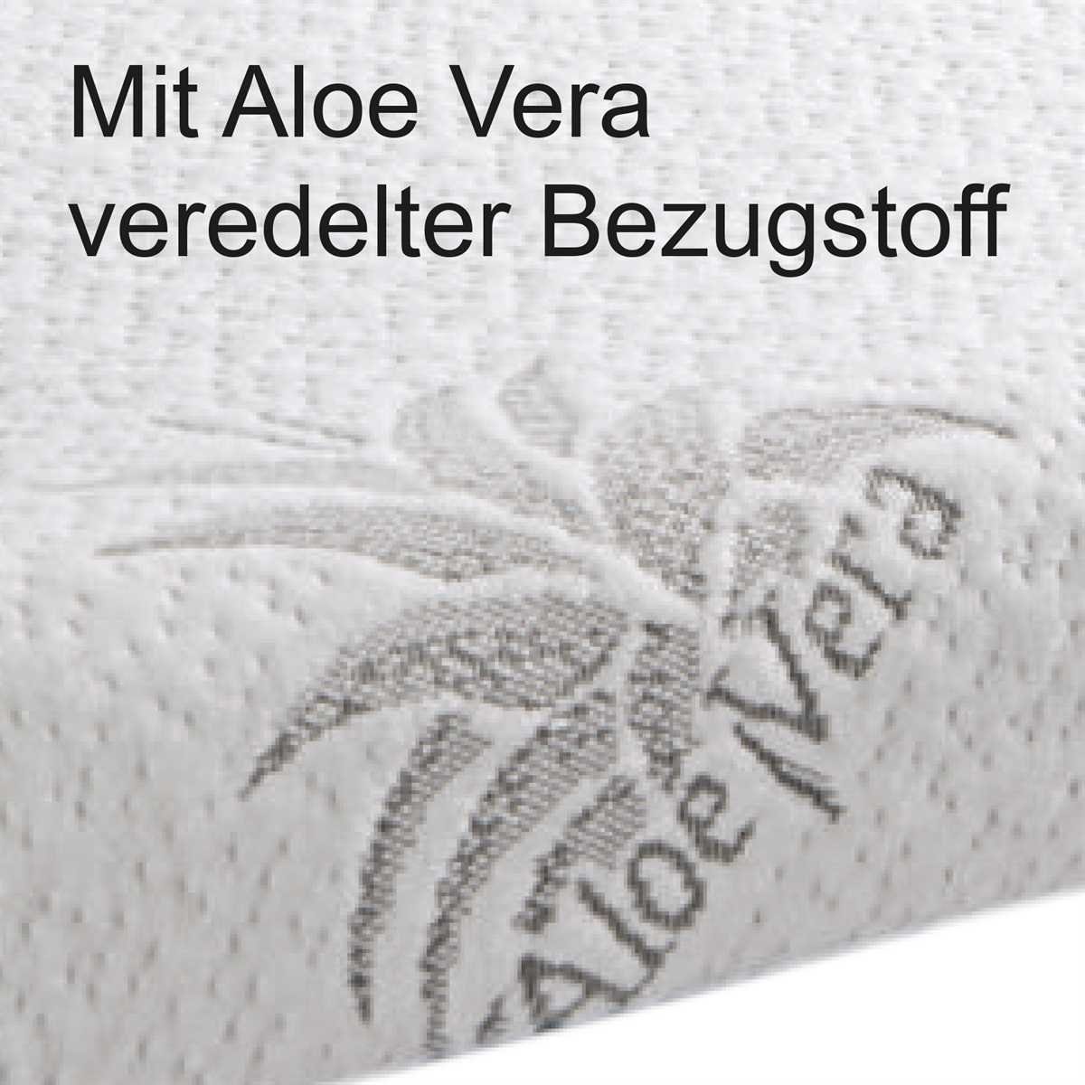 Nackenstützkissen, Bestlivings, Bezug: Polyester Aloe 30cm x mit "kühlende Gel 10/7cm), Memory Vera Bezug Nackenkissen Vera veredelter mit Veredelung, Aloe (60cm x Gesundheitskissen Foam, Einlage"