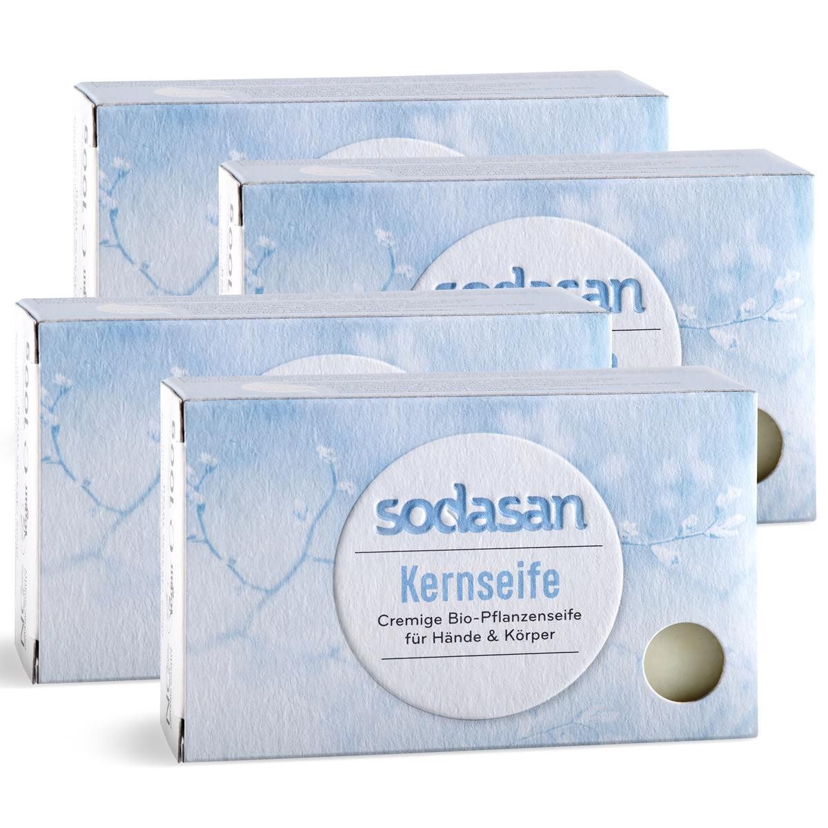 Handseife Sodasan Kernseife 0,1kg (4er Pack)