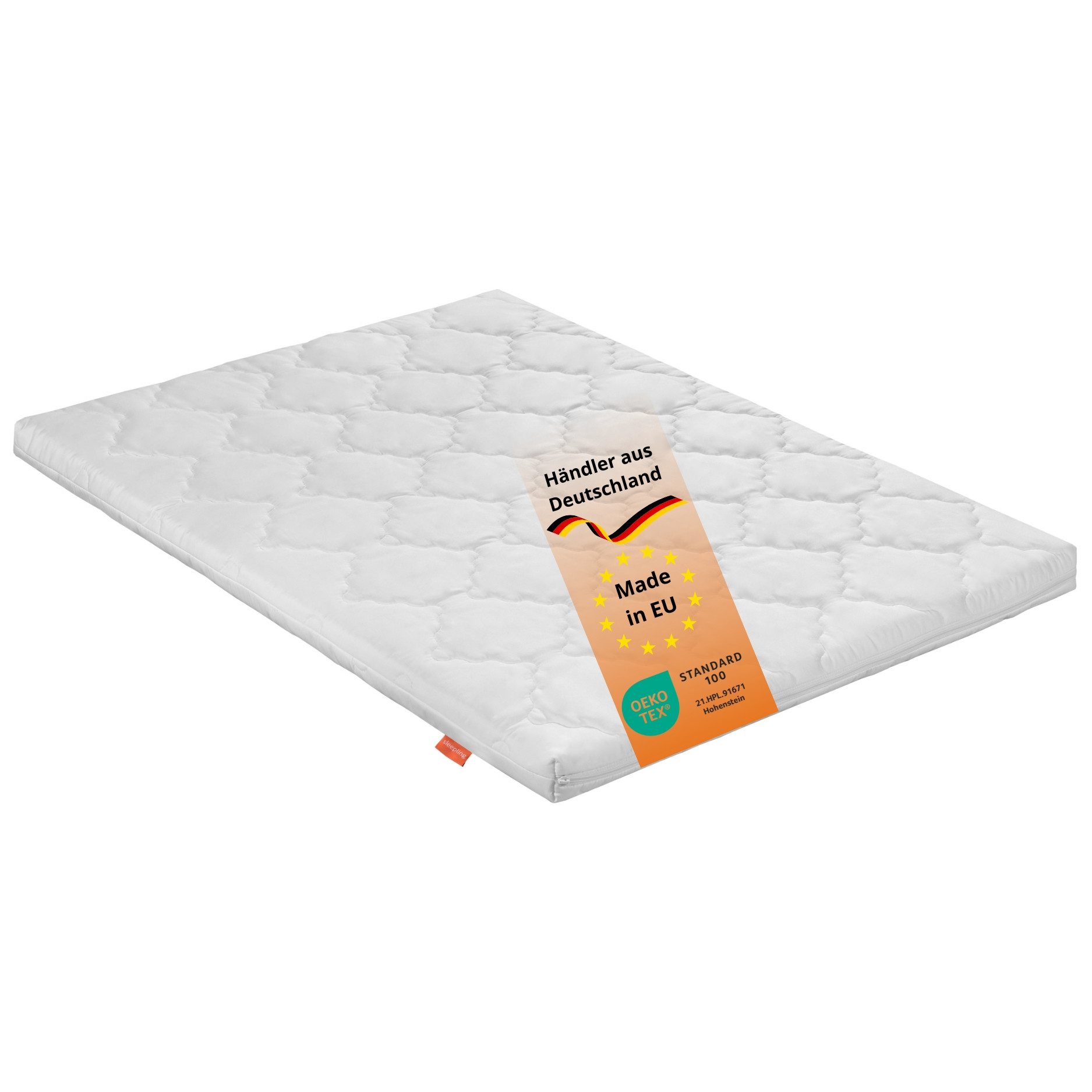 Laufgitter-Matratze Babymatratze, sleepling, 5 cm hoch, einfaches Schlafen, Drehen, Krabbeln und Spielen durch Komfortschaum