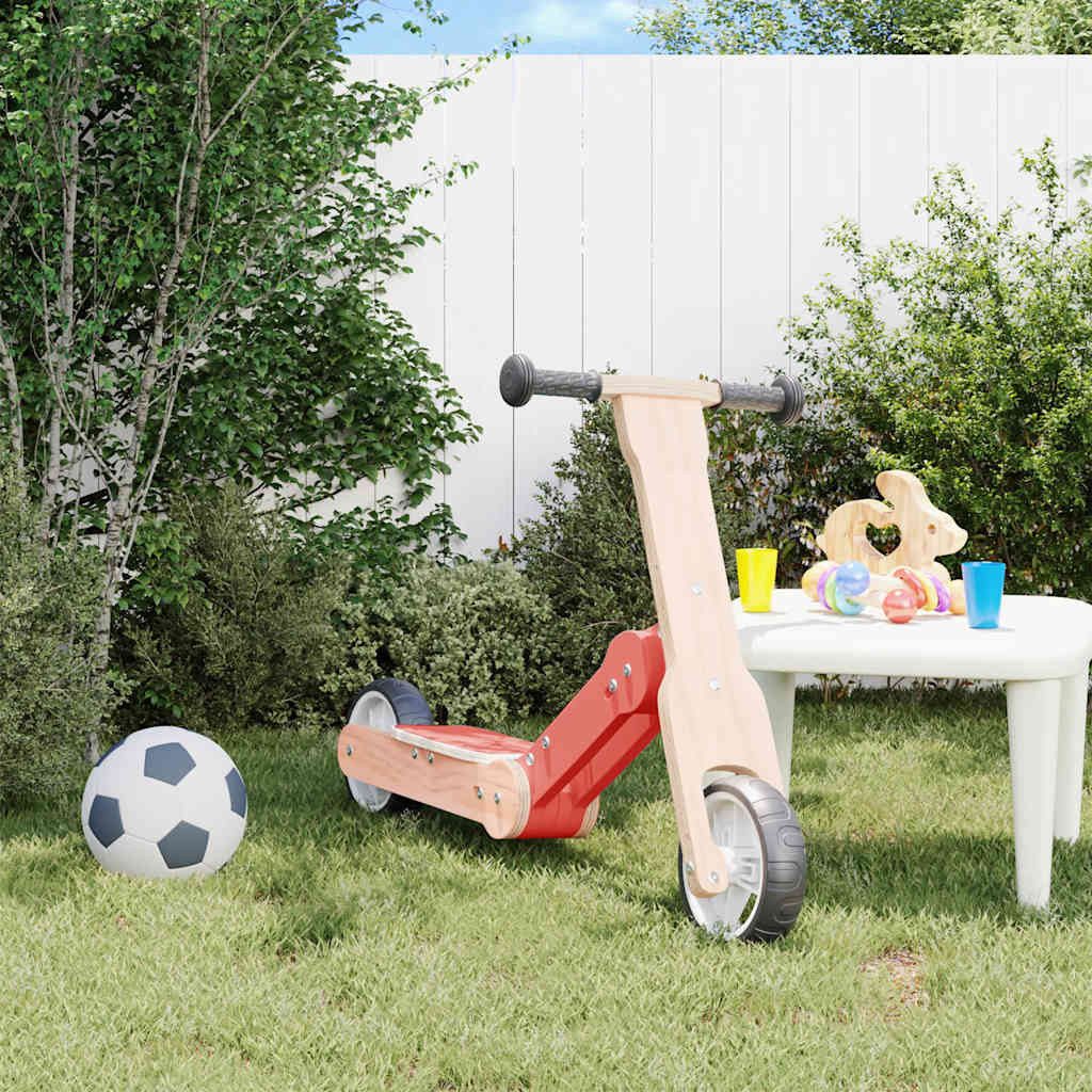 vidaXL Tretfahrzeug Kinderroller 2-in-1 Rot