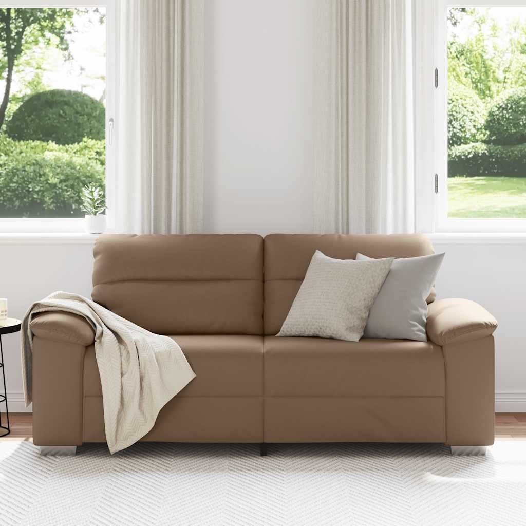 vidaXL Sofa 2-Sitzer-Sofa Cappuccino 140 cm günstig online kaufen