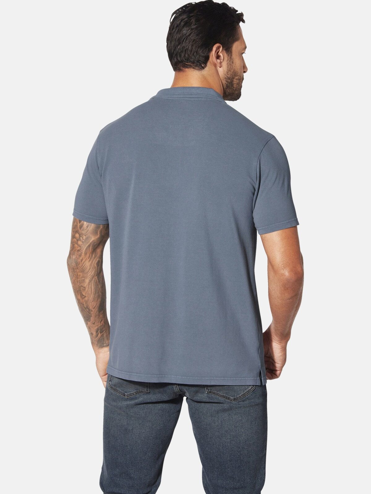 Jan Vanderstorm Poloshirt BRORTE mit Brustprint günstig online kaufen