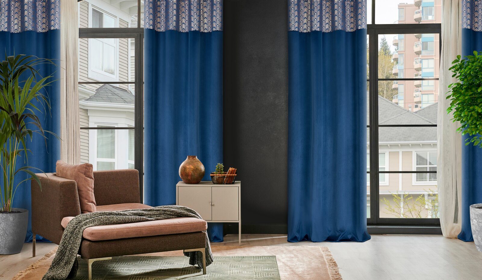 Design91 Vorhang Ösenvorhang ELEN, prächtige Vorhänge, Ösen, Samt, Velour günstig online kaufen