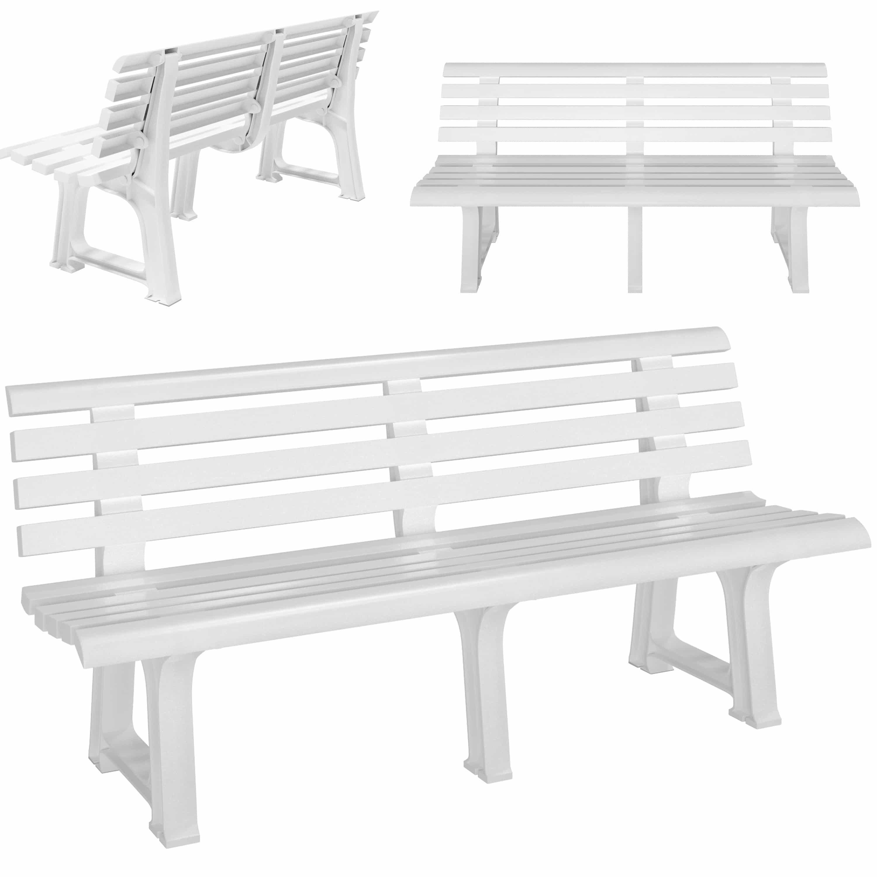 Casaria Gartenbank Orchidea, Sitzbank Wetterfest Kunststoff 240kg Belastbar günstig online kaufen