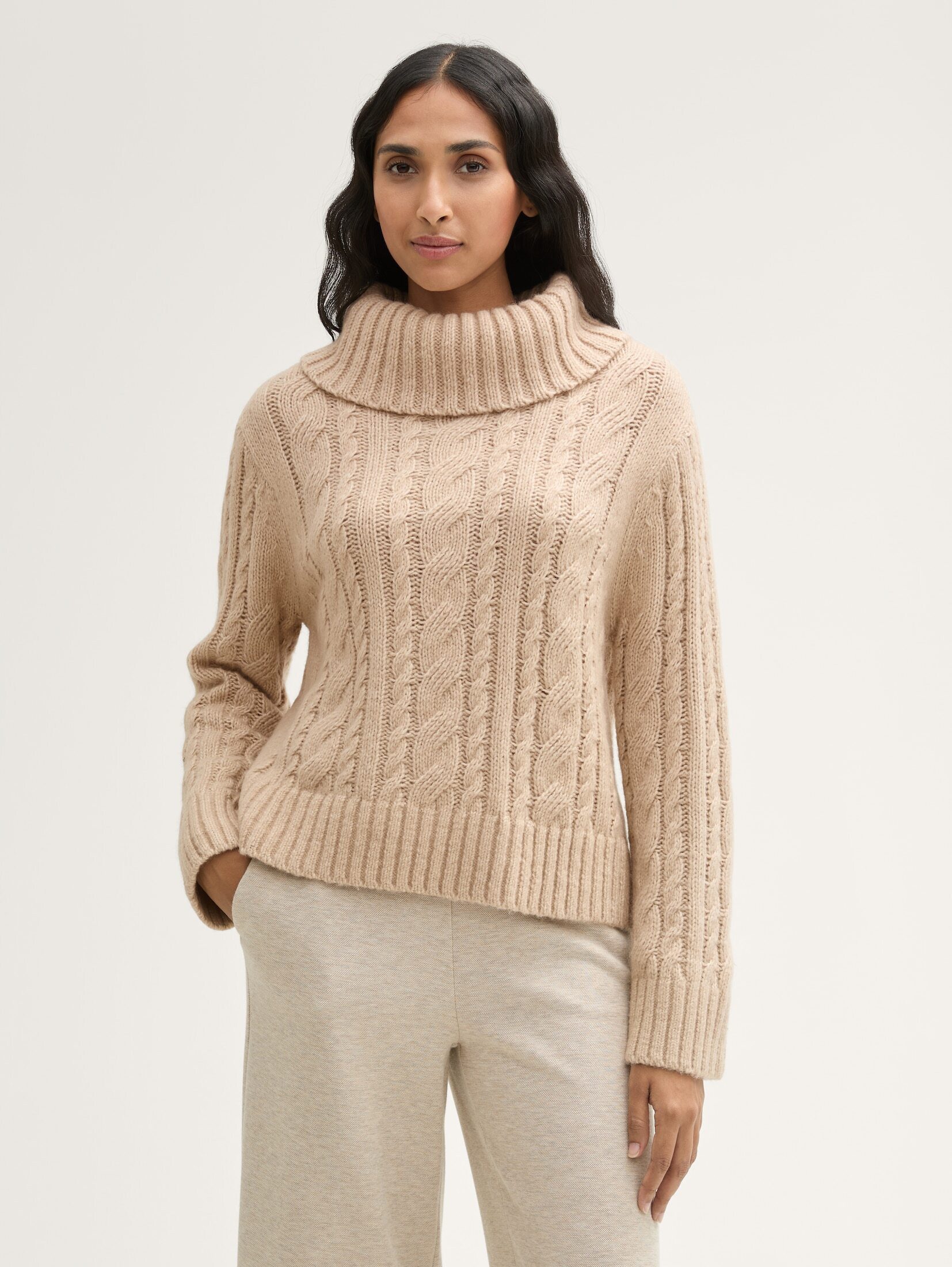 Strickpullover Lockerer Pullover mit recycelter Wolle