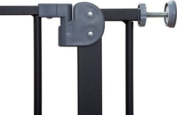 BabyGo Türschutzgitter Safety Gate, schwarz, auch als Treppenschutzgitter verwendbar; Made in Europe
