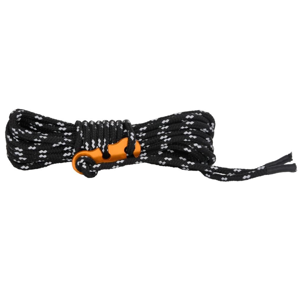vidaXL Abspannleine Zeltleinen mit Seilspannern 8 Stk. Reflektierend 4 m 4 mm (1-tlg)