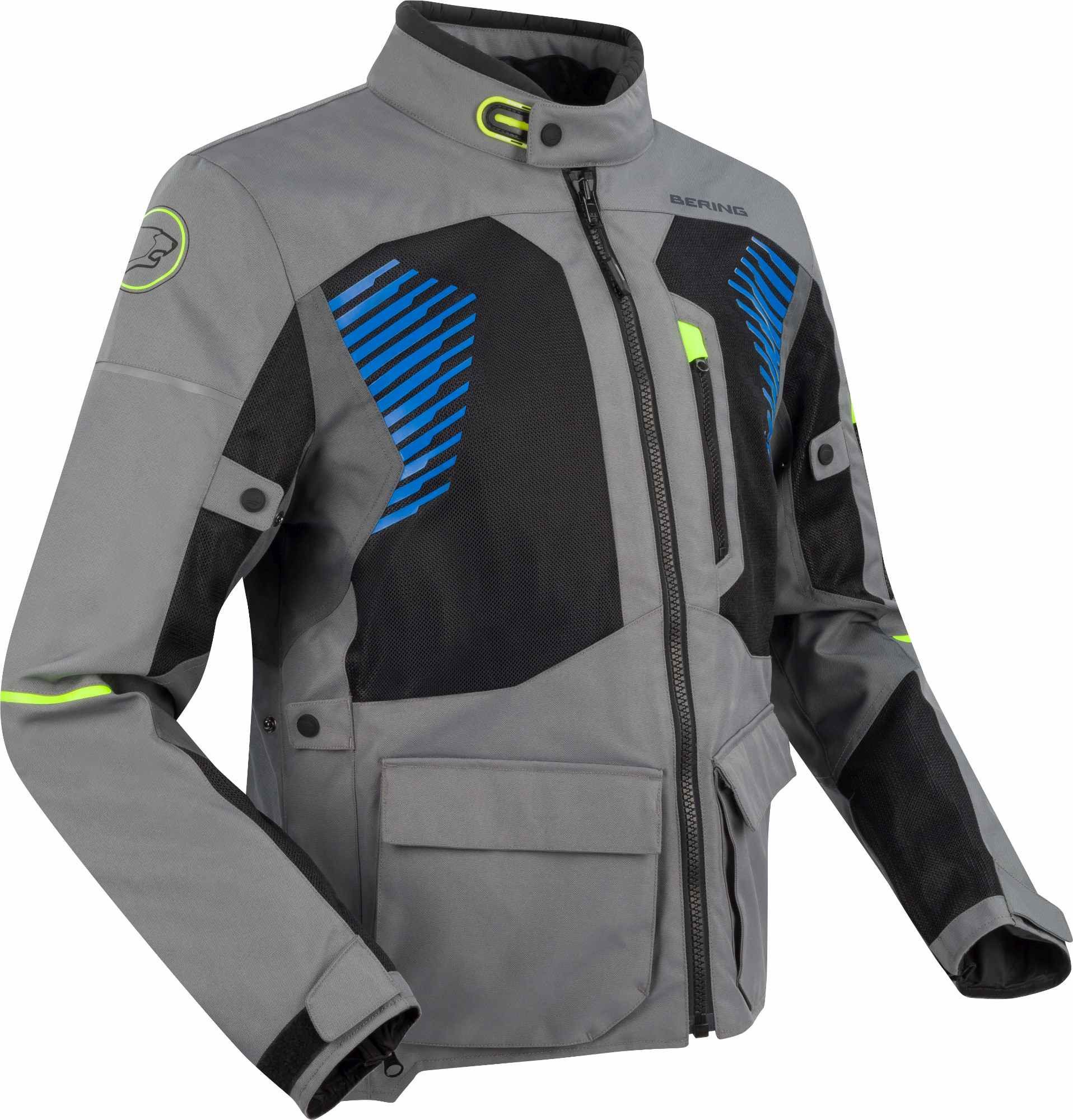 Bering Motorradjacke Bakundu wasserdichte Motorrad Textiljacke wasserdicht
