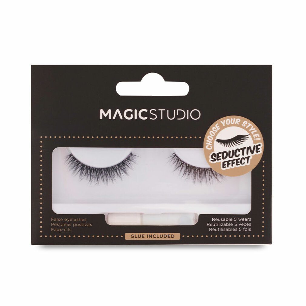 Magic Studio Einzelwimpern Powerful Cosmetics Vegan Seductive Effect 1 U