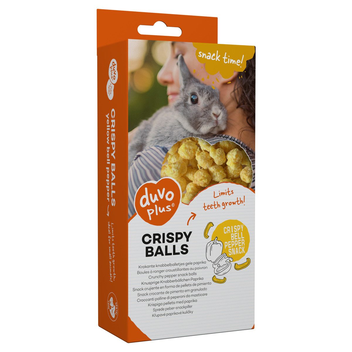 DUVO+ Knusprige Kaubälle gelbe Paprika 50 g, für: Kleintier
