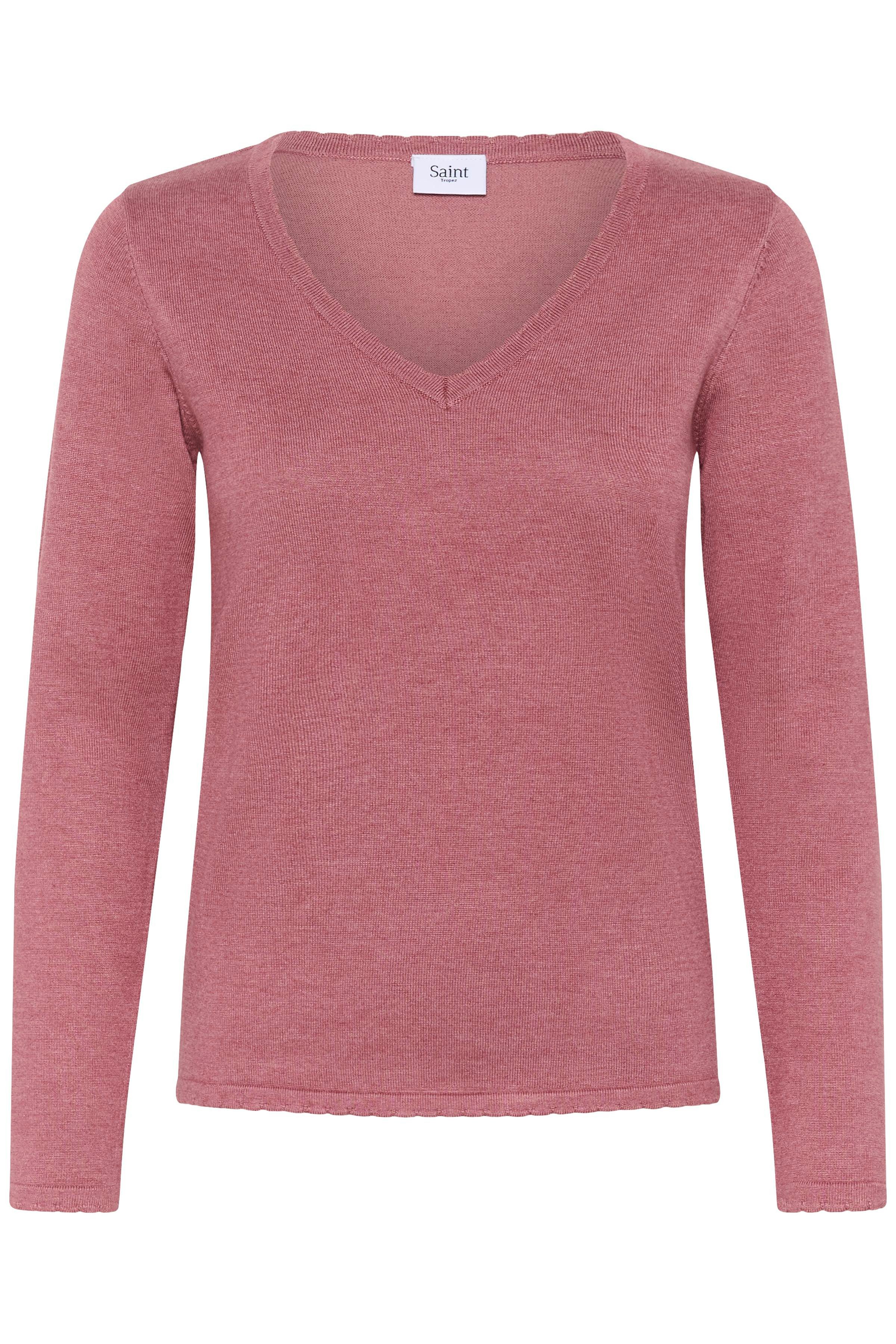 Saint Tropez Strickpullover MilaSZ LS V-Neck Pullover Regular fit, Viskosem günstig online kaufen