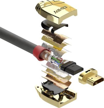 Lindy LINDY HDMI High Speed Kabel 7.50m, Gold Line HDMI-Kabel