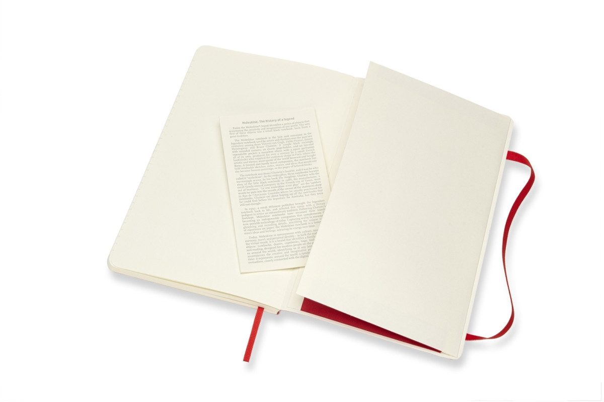 Notizbuch Notizbuch Large A5 liniert Softcover scharlachrot
