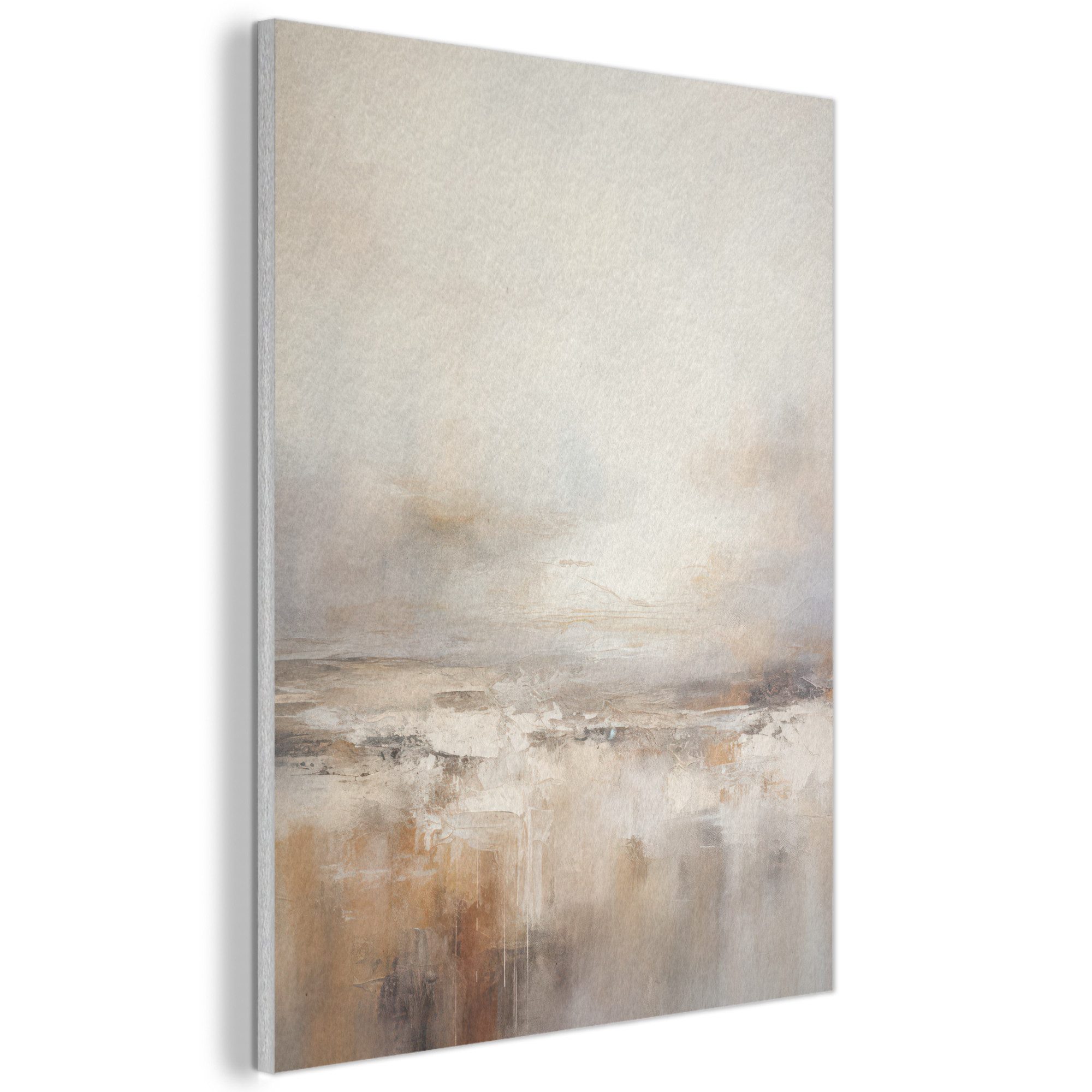 MuchoWow Gemälde Kunst - Industriell - Grau - Braun - Abstrakt, Fotodruck (1 St), Schlafzimmer Deko Aesthetic, Bilder über Bett, 30x40 cm