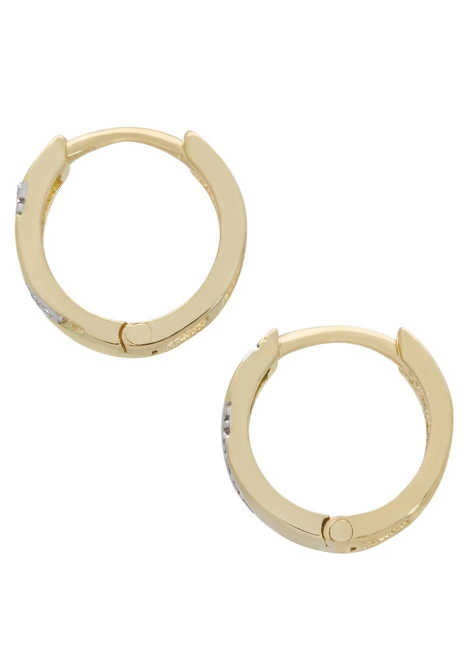 Firetti Paar Creolen Schmuck Geschenk Gold 333 Ohrschmuck Gold glitzernd, mit Zirkonia (synth)