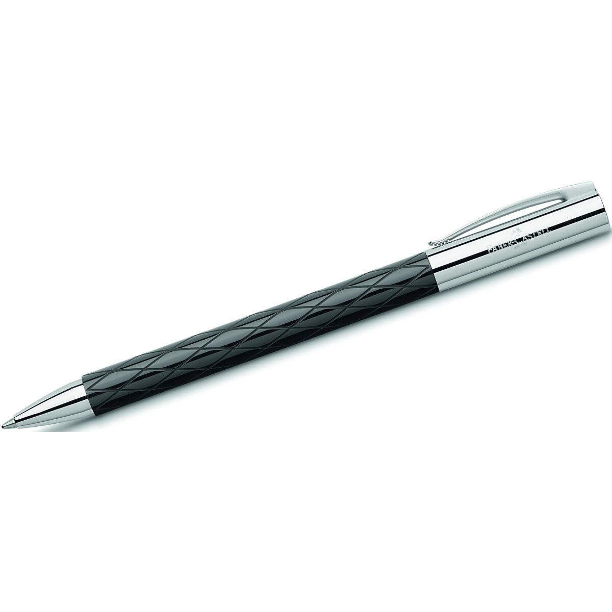Faber-Castell Füllfederhalter Drehkugelschreiber Ambition Edelharz Rhombus schwarz im Geschenketui