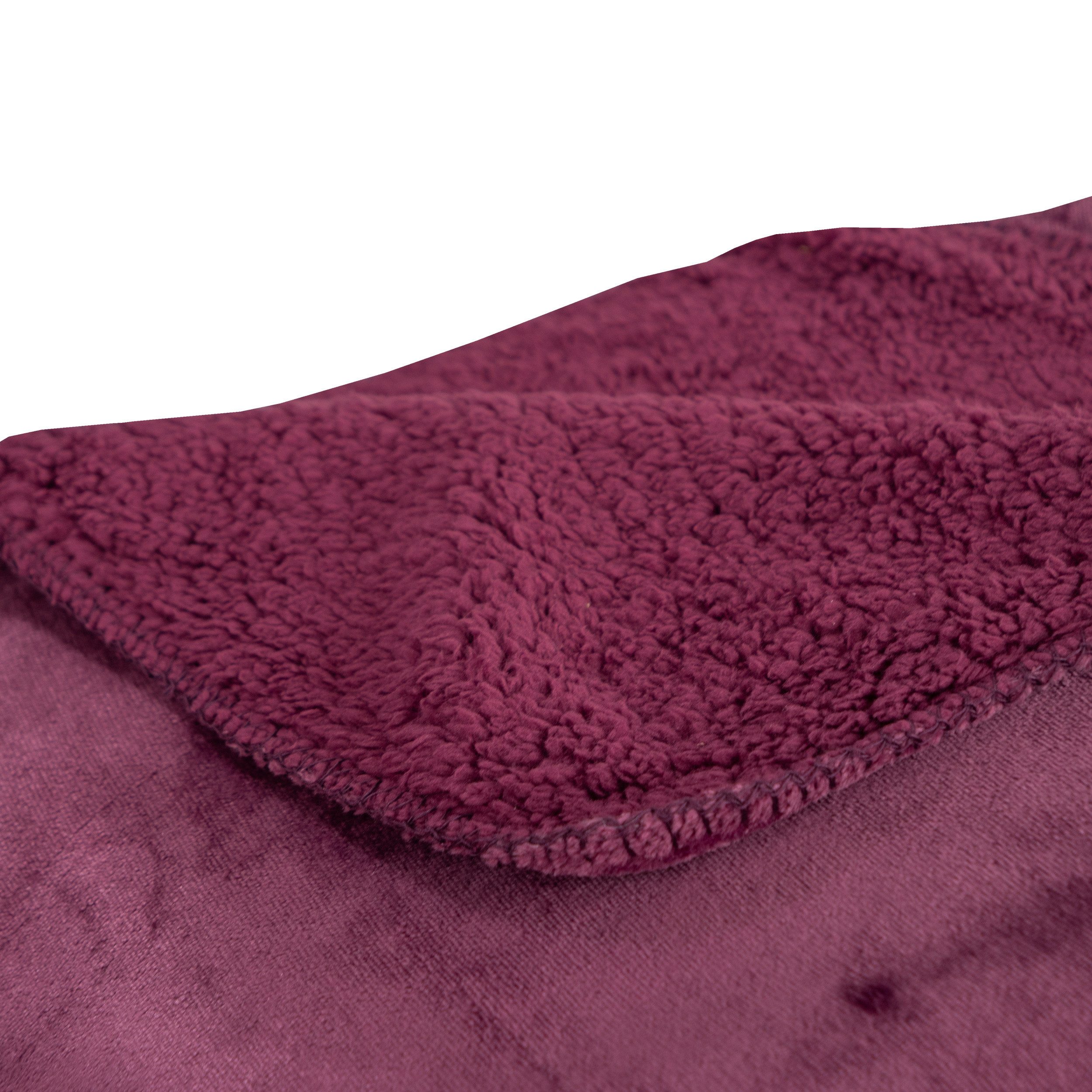 Wohndecke Flanell und Sherpa, KiNZLER, Oberseite günstig online kaufen